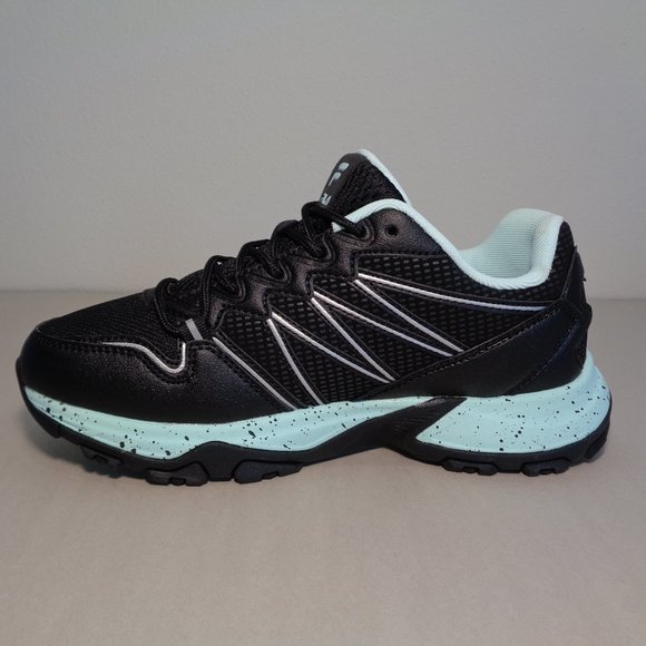 Fila Size 8 M QUADRIX Black / Aqua Trail Sneakers New Women's Shoes - Picture 10 of 16